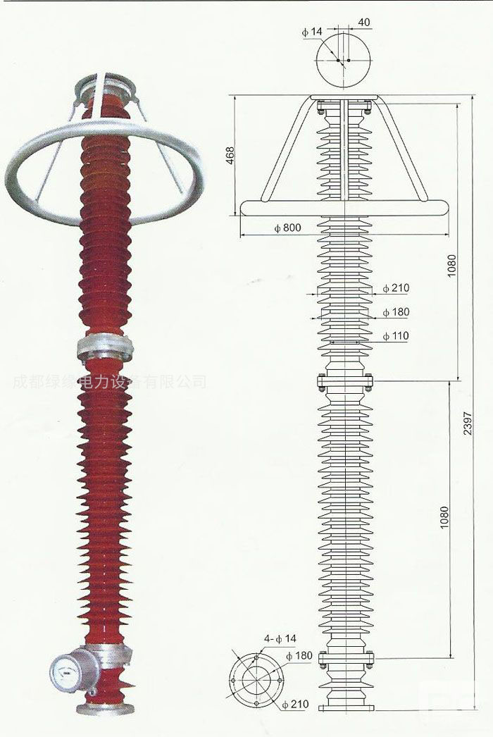 HY10WZ-192/500、HY10WZ-200/520電站型避雷器